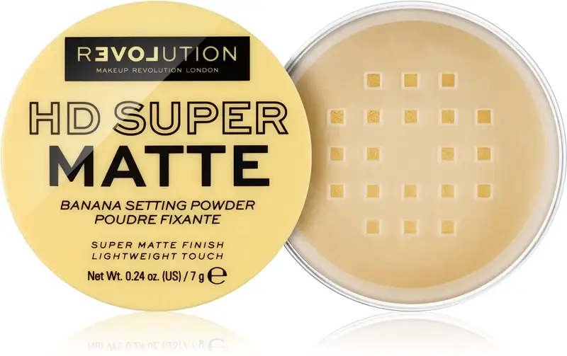HD Super Matte polvere fissante trasparente effetto opaco colore Banana 7 g
