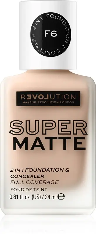 Super Matte fondotinta opacizzante lunga tenuta colore F6 24 ml