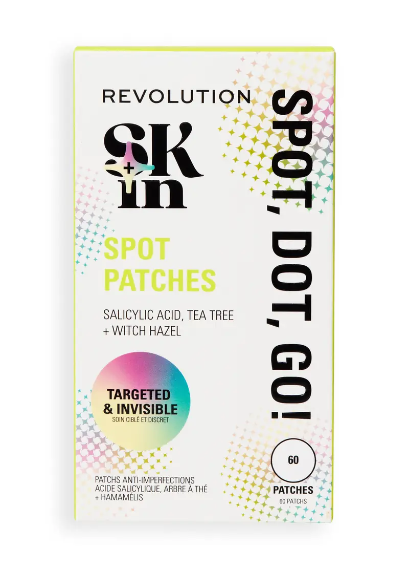 Revolution Skin Spot, Dot, Go! Patch Per Brufoli All'acido Salicilico, Donna, Bianco