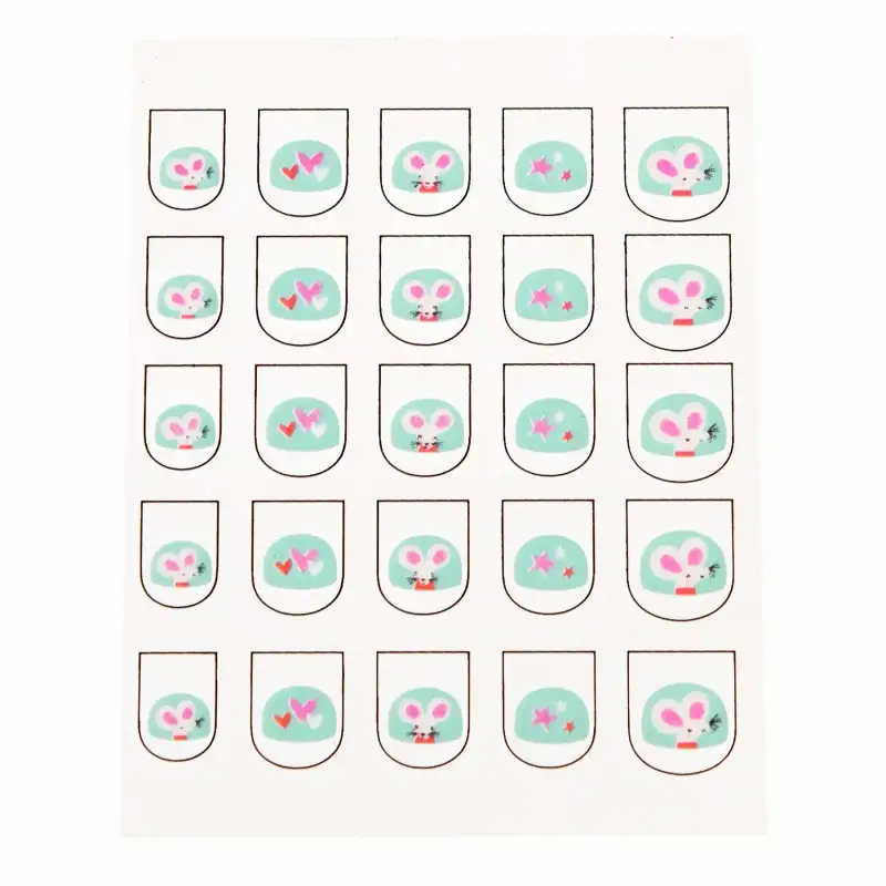 Adesivi per unghie Rex London Mimi Et Milo (x25)