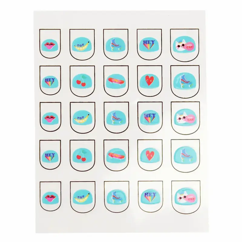 Adesivi per unghie Rex London Top Banane (x25)