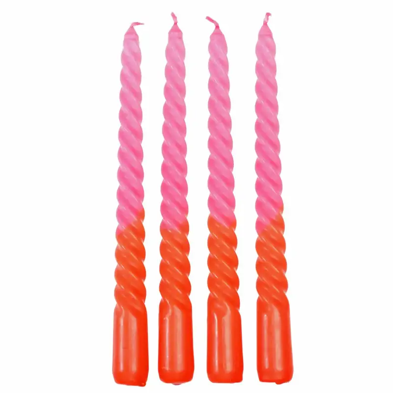 Candele a spirale Rex London Dip Dye (x4)