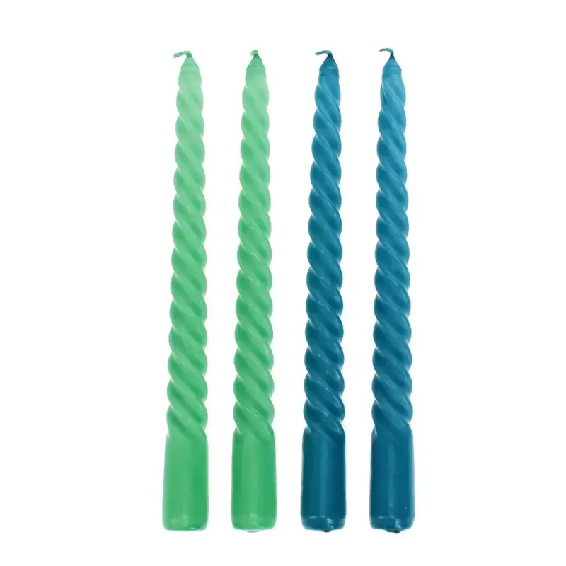 Candele torcigliate Rex London (x4)