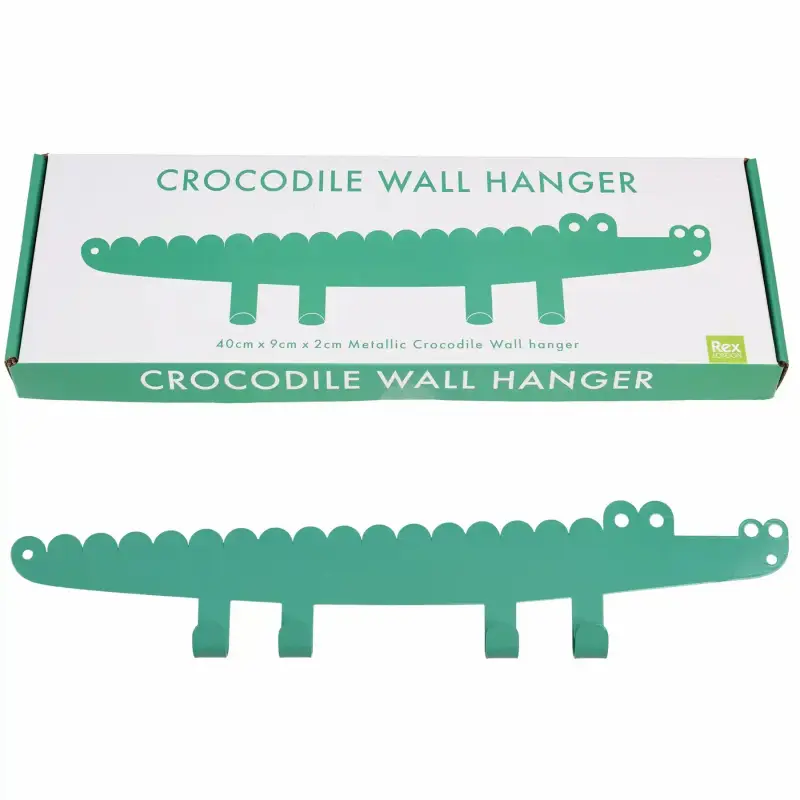 Gancio da parete in metallo Rex London Crocodile