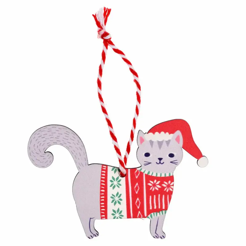 Gatto decorazione natalizia Rex London