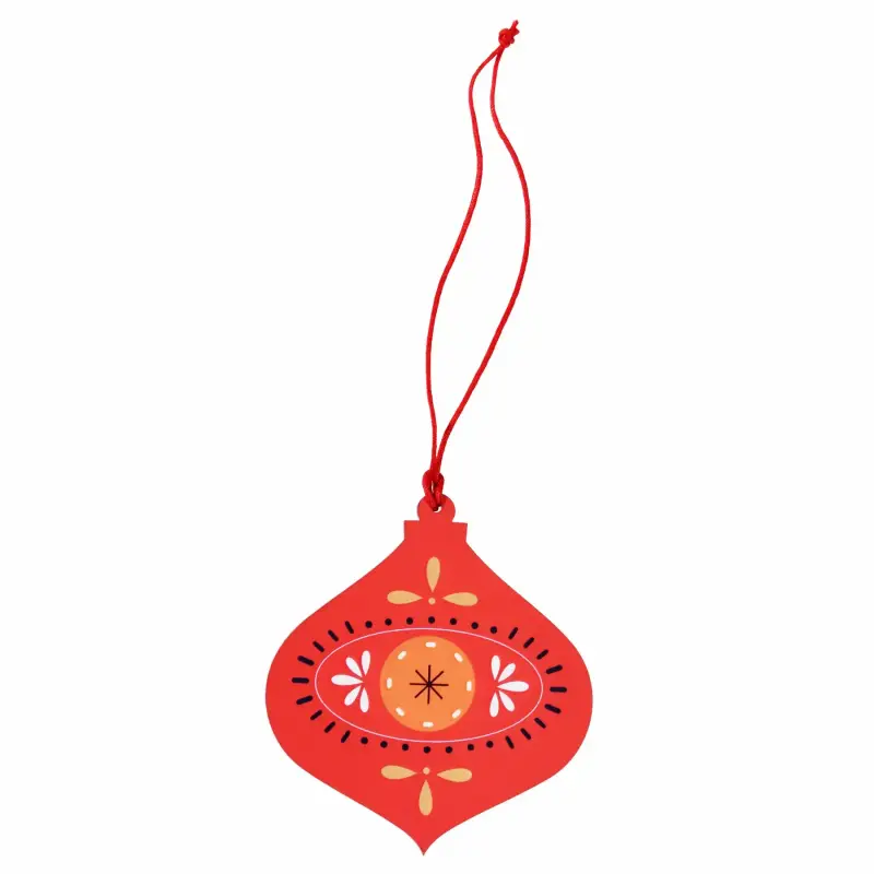 Palla di legno per decorazioni natalizie Rex London