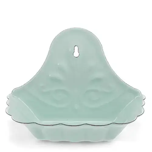 Porta sapone da parete in smalto Rex London