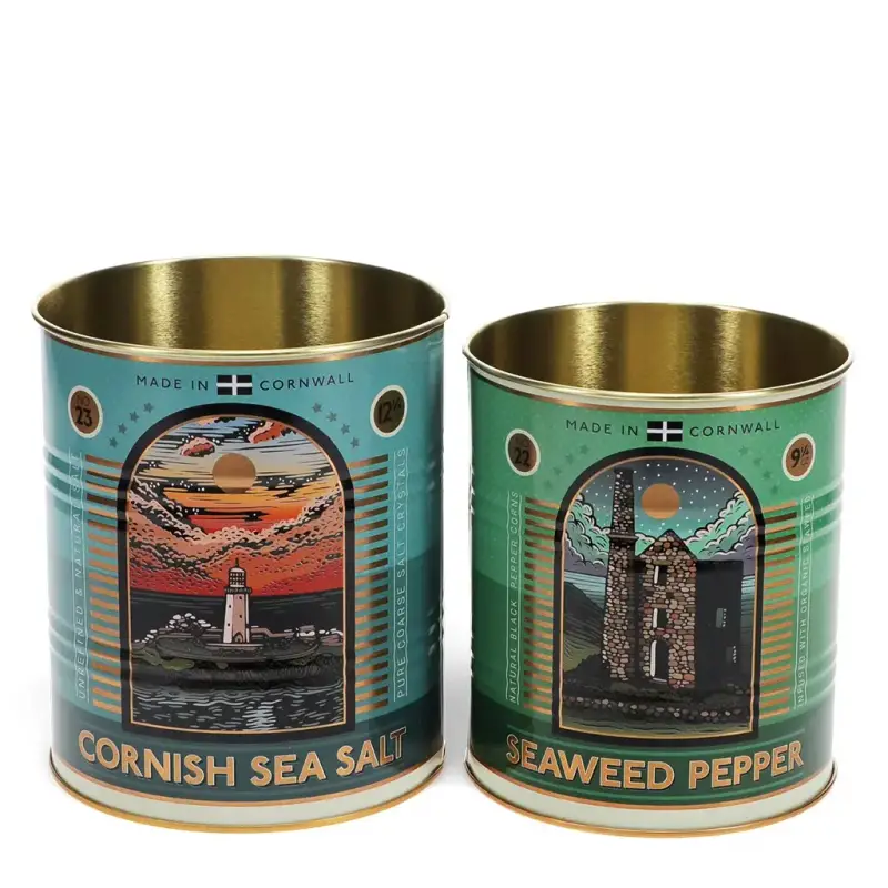 Scatola di immagazzinaggio Rex London Cornish salt and pepper (x2)