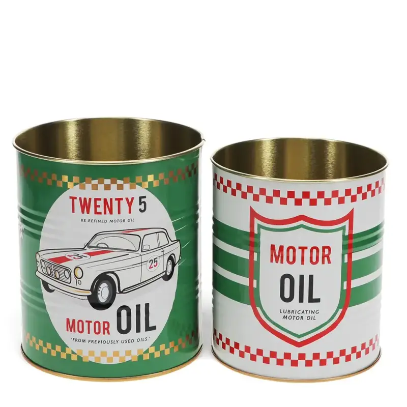 Scatola di immagazzinaggio Rex London Motor Oil (x2)
