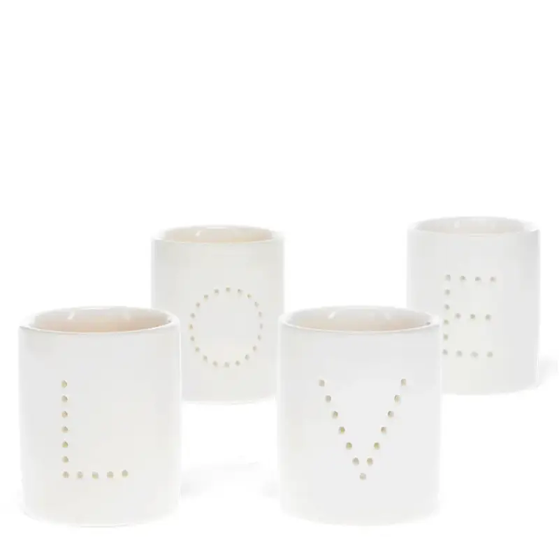 Vaso per candele Rex London Love (x4)