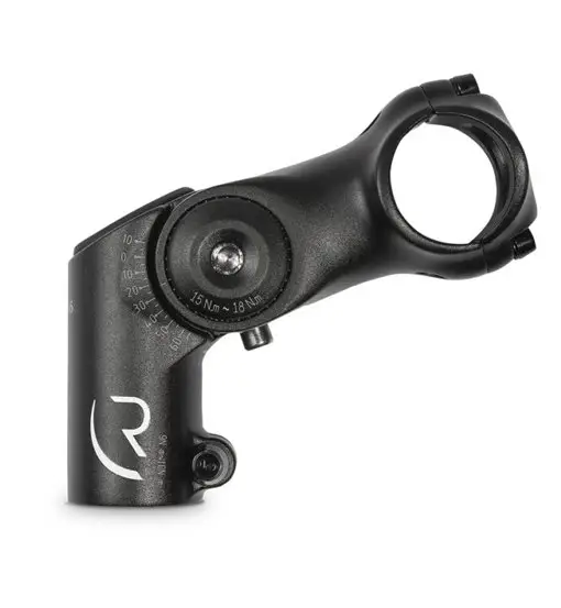 Attacco manubrio regolabile rialzato MTB Black