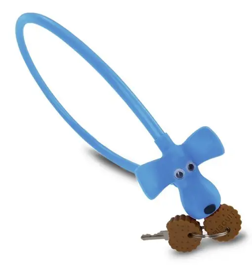 HPS "DOG" 10x450 mm - lucchetto a cavo Blue