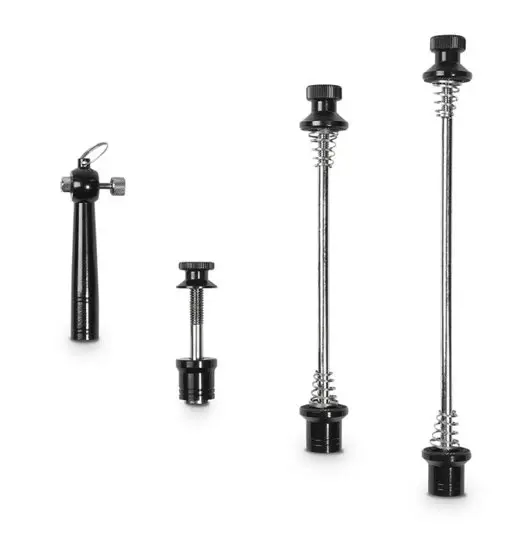 Set a sgancio rapido con protezione antifurto - ricambi bici Black