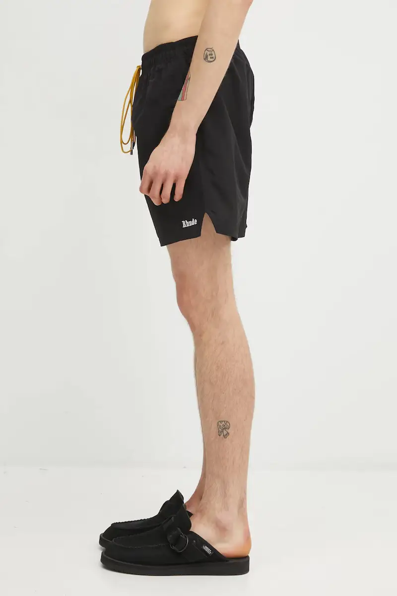 pantaloncini da bagno Classic Logo Swim Short Nero miniatura 2