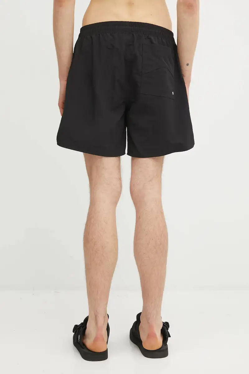 pantaloncini da bagno Classic Logo Swim Short Nero miniatura 3