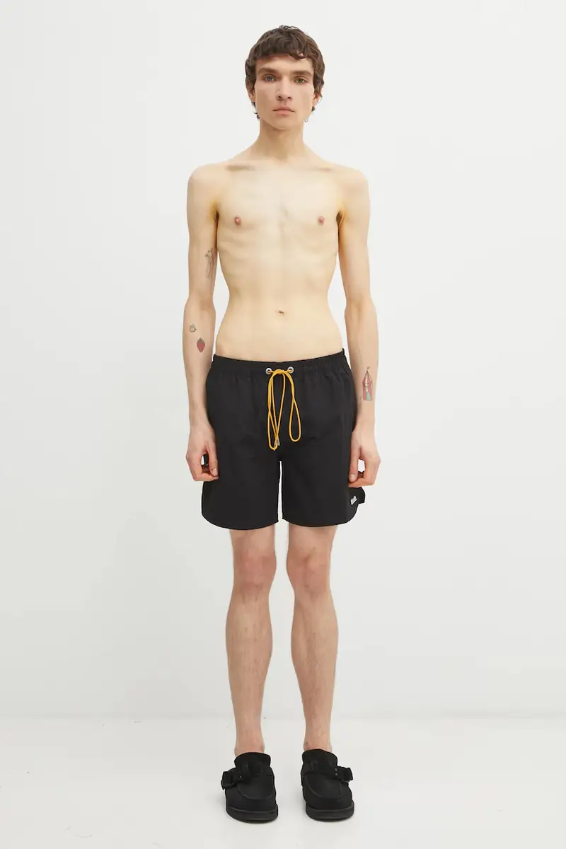 pantaloncini da bagno Classic Logo Swim Short Nero miniatura 5