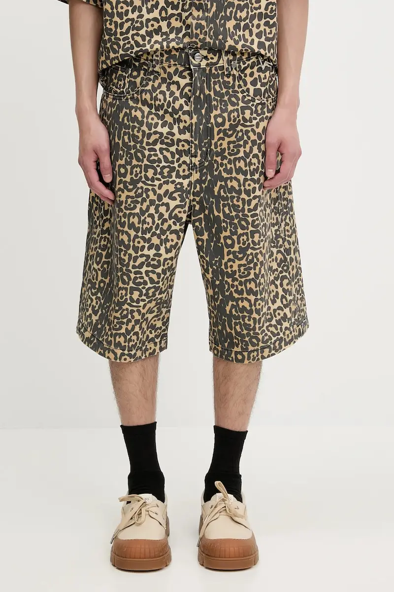 pantaloncini Leopard Traxedo Baggy uomo colore marrone RHSS25SH05012