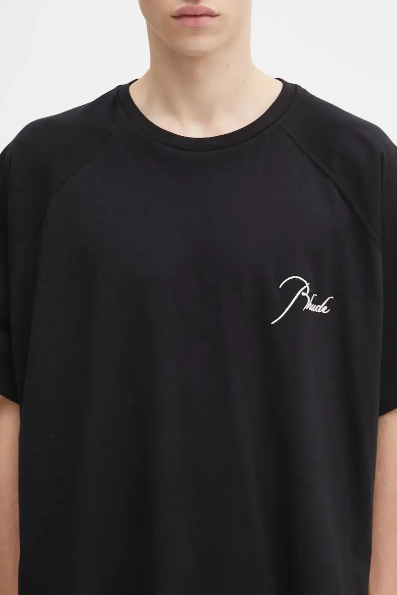 RHUDE T-shirt Uomo Nero 3395674 miniatura 4