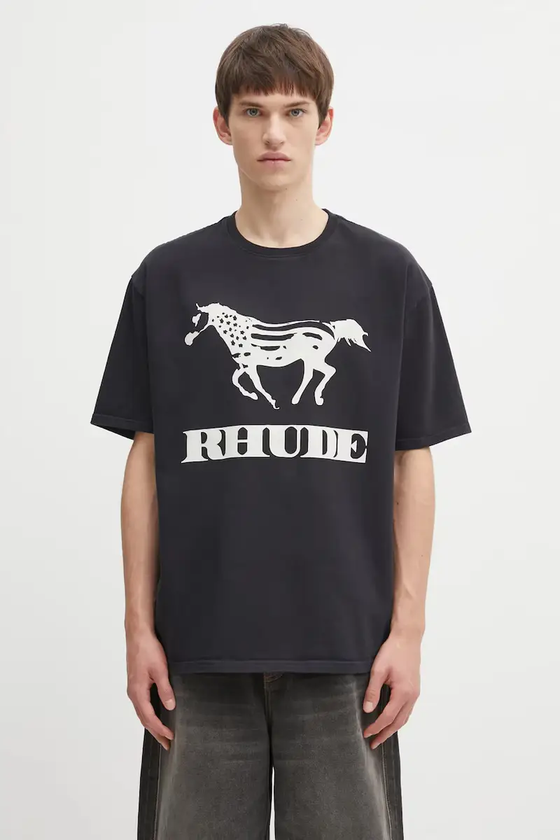 RHUDE T-shirt Uomo Nero 3395670