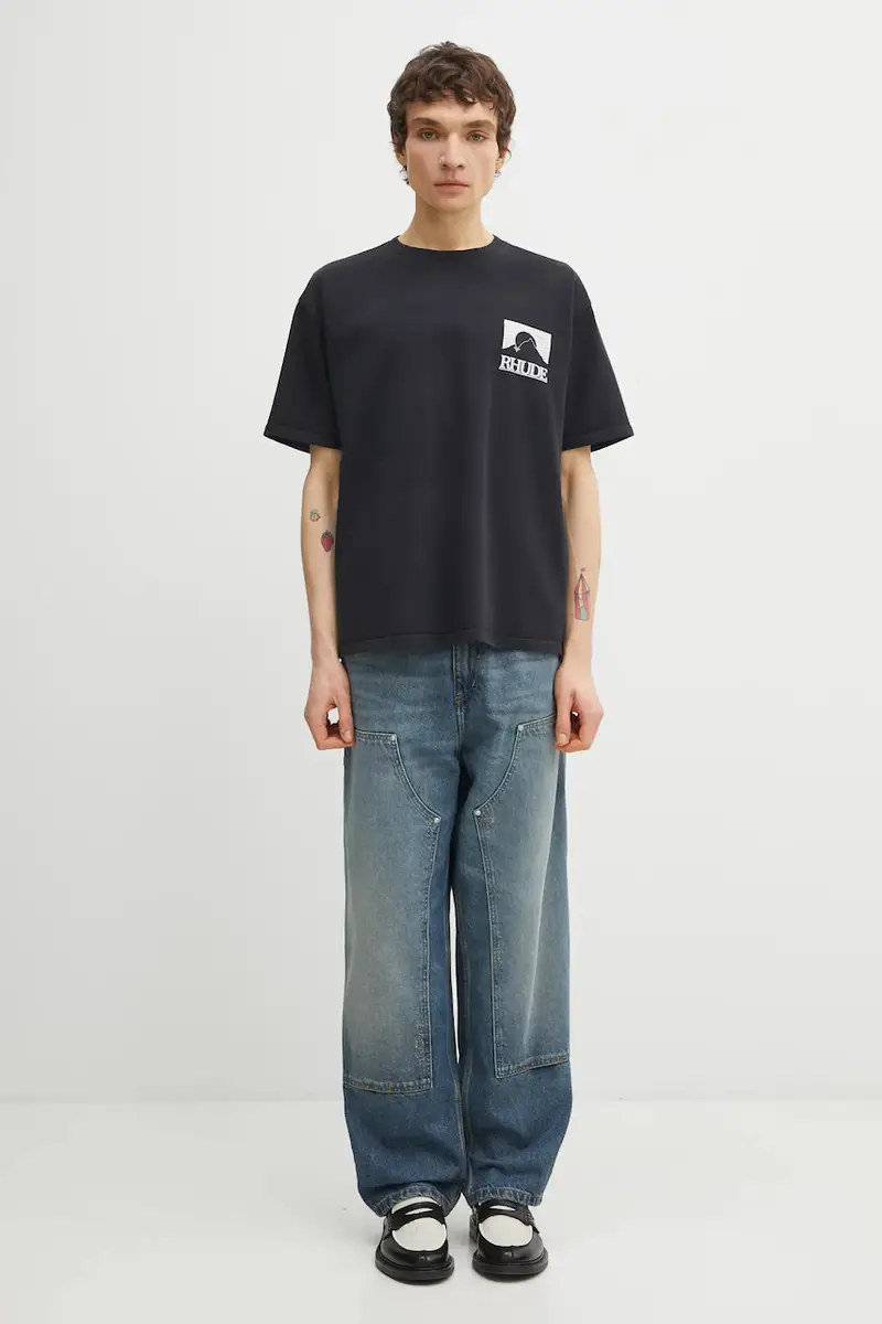RHUDE T-shirt Nero 3973406 miniatura 5