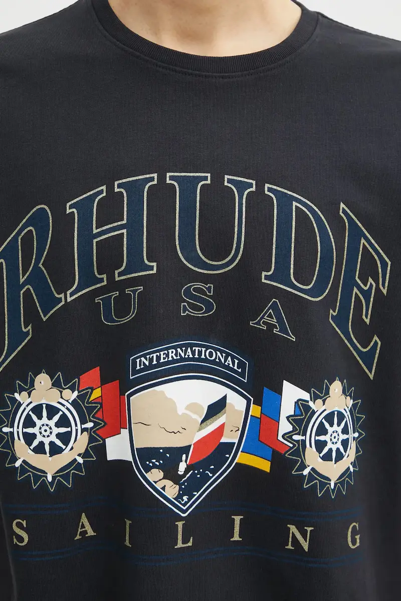 RHUDE T-shirt Nero 3973412 miniatura 4