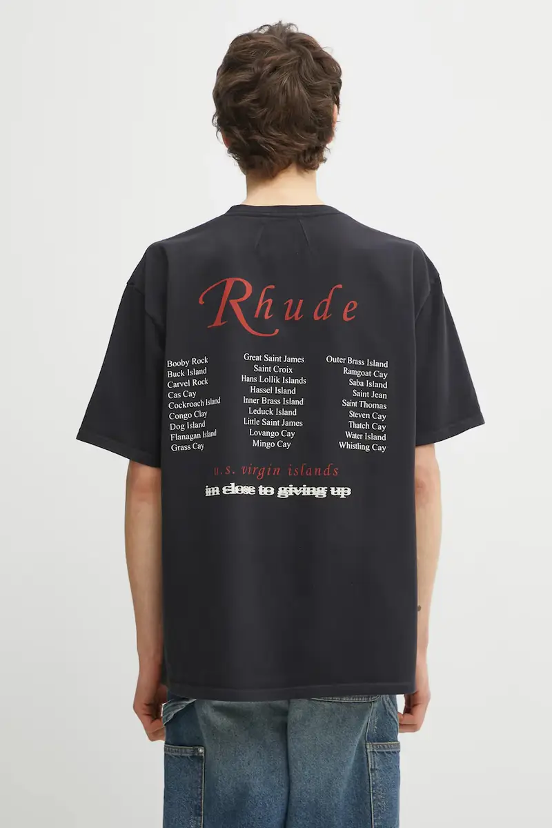 RHUDE T-shirt Nero 3973413 miniatura 3