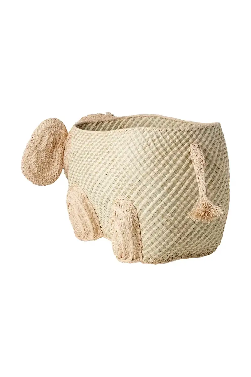 cestino portaoggetti 40 x 30 x 49 cm colore beige miniatura 2