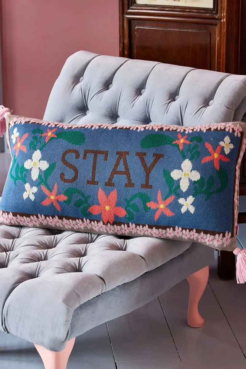 cuscino decorativo 35 x 70 cm colore blu miniatura 2