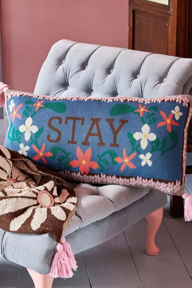 cuscino decorativo 35 x 70 cm colore blu miniatura 3