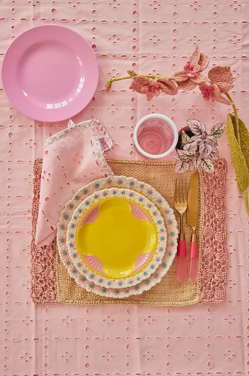 tovaglia in cotone 180 x 135 cm Multicolore miniatura 3