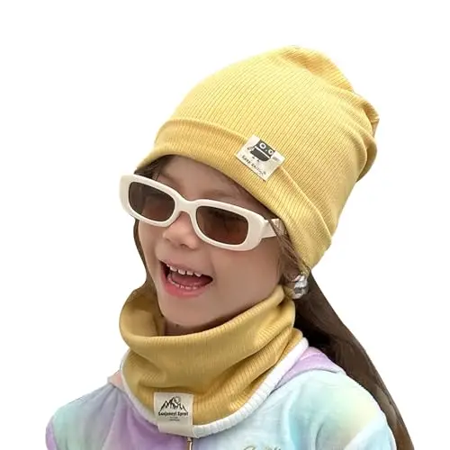 Richaa Multifunzione Sciarpa per Bambini in Cotone O Anello Collo Caldo Loop Infinity Foulard Scialli Inverno Primavera