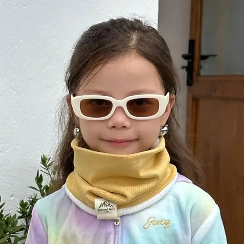 Richaa Multifunzione Sciarpa per Bambini in Cotone O Anello Collo Caldo Loop Infinity Foulard Scialli Inverno Primavera miniatura 2