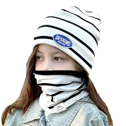 Richaa Sciarpa Multifunzione per Bambini in Cotone O Anello Collo Caldo Loop Infinity Foulard Scialli Inverno Primavera