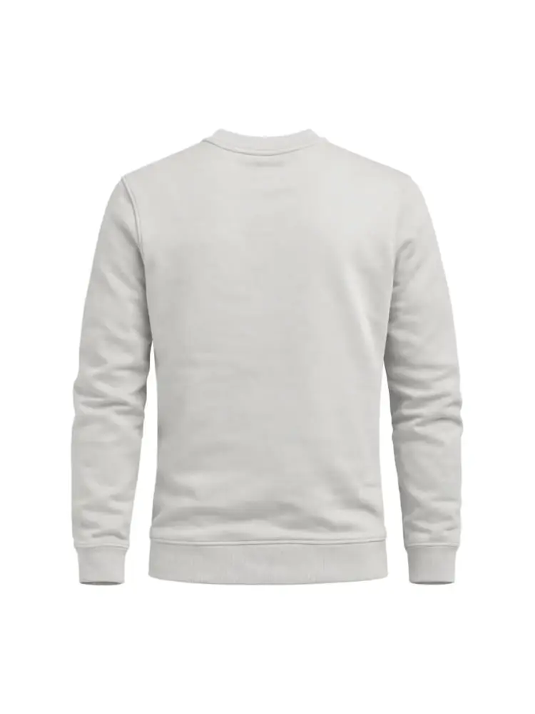 felpa grigia uomo logo lettering miniatura 2