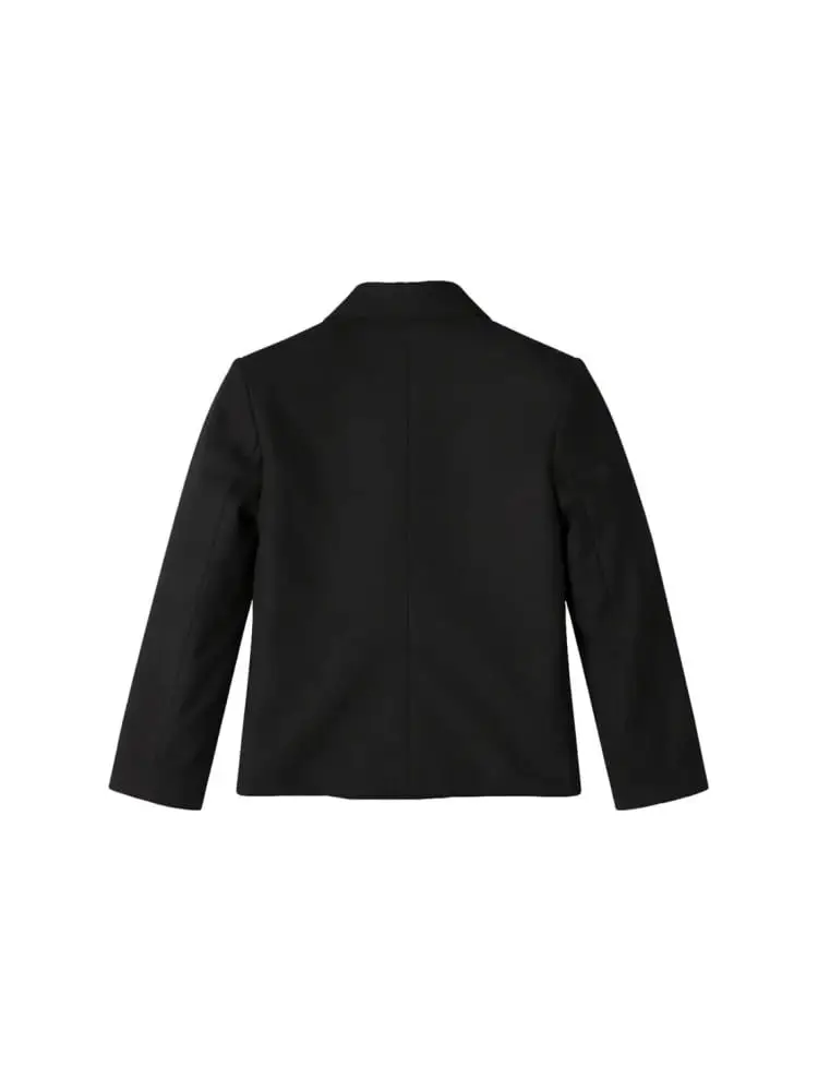 giacca nero bambino mini logo miniatura 2