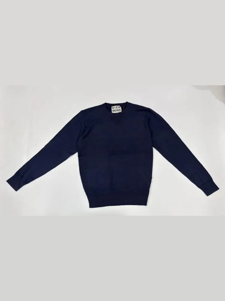 maglia blu navy uomo mini logo