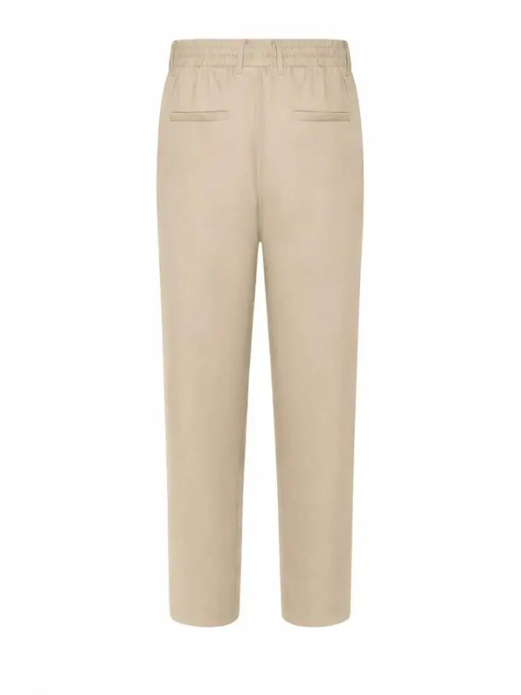 pantalone beige uomo mini logo miniatura 2