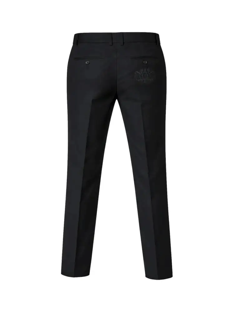 pantalone nero bambino logo sul retro miniatura 2