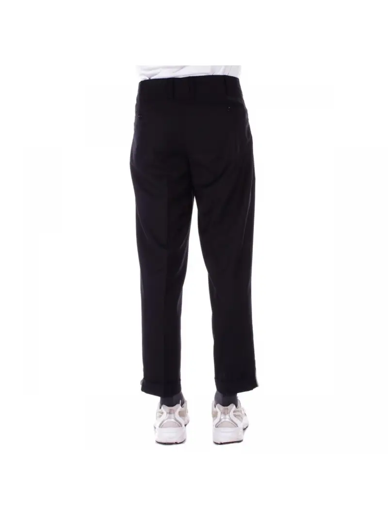 Richmond pantalone nero uomo in misto cotone logo sul retro miniatura 3