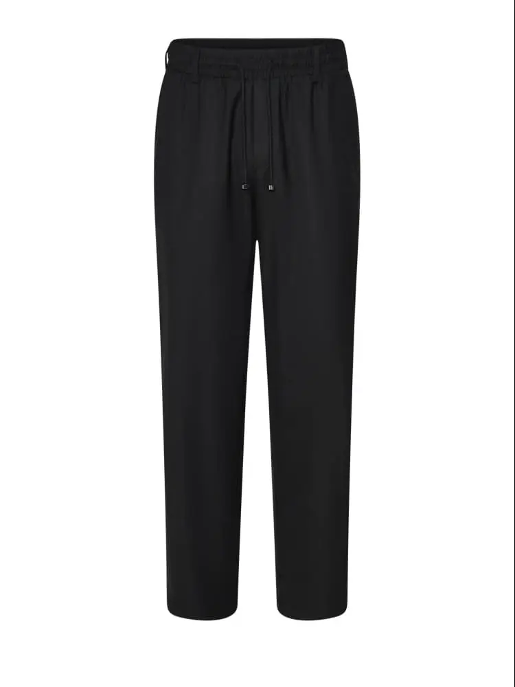 pantalone nero uomo mini logo