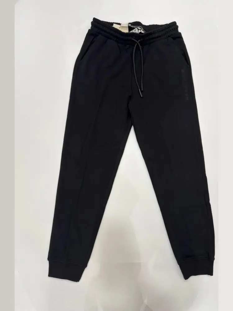 pantalone tuta nero uomo maxi logo