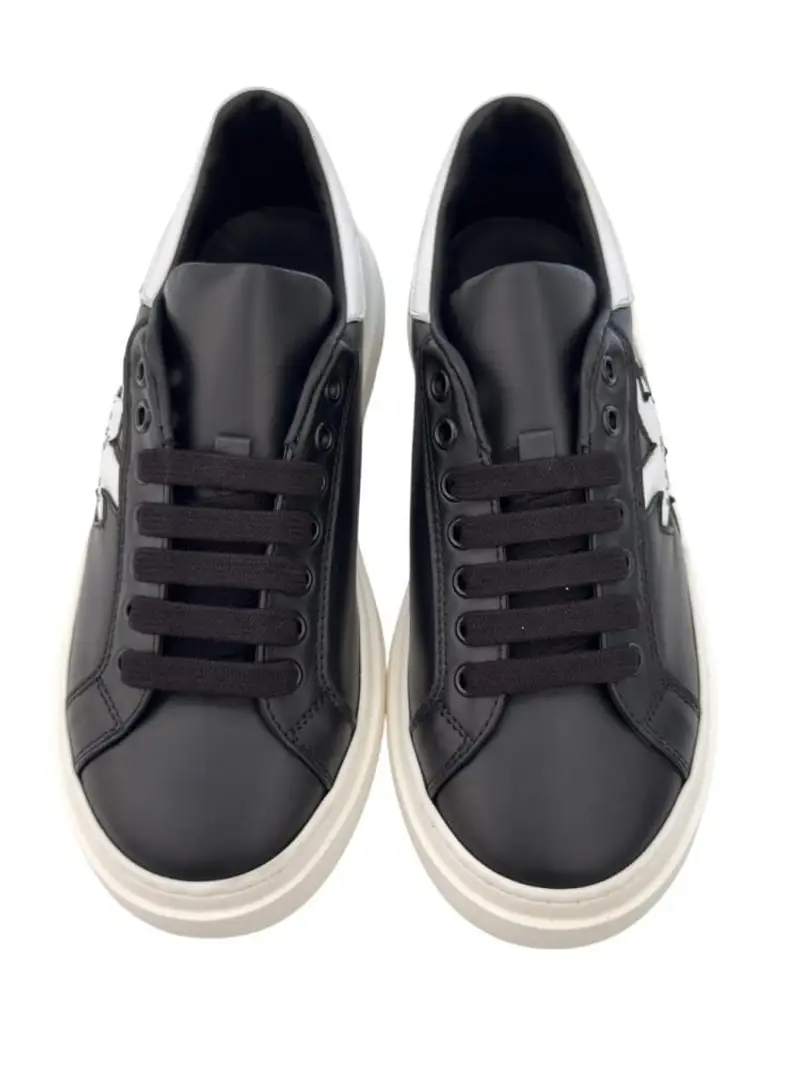 Richmond scarpe nere ragazzo in ecopelle logo a contrasto miniatura 3