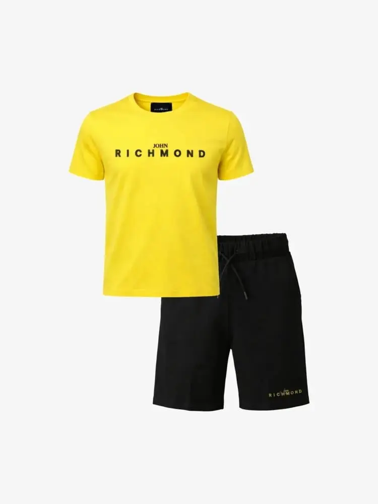 set giallo bambino logo lettering