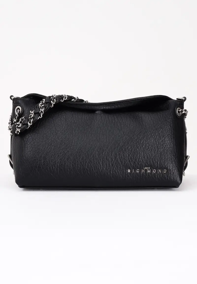 Shopper nera da donna con logo