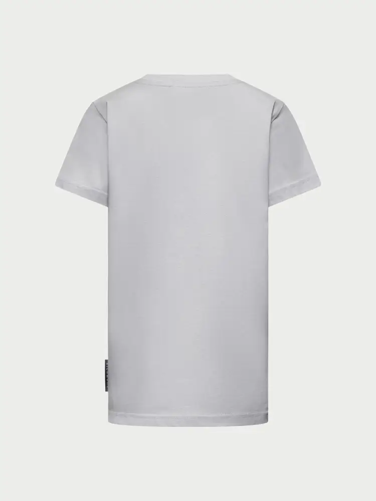 tshirt grigia bambino logo sul davanti miniatura 2