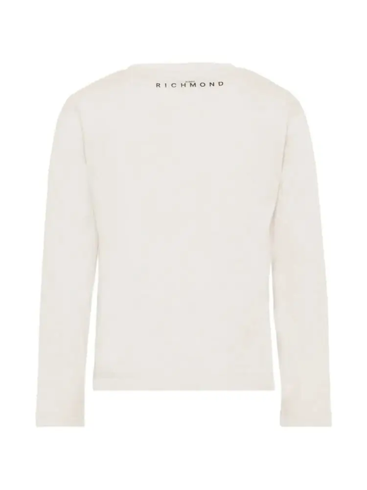 tshirt grigio ghiaccio bambino logo lettering miniatura 2