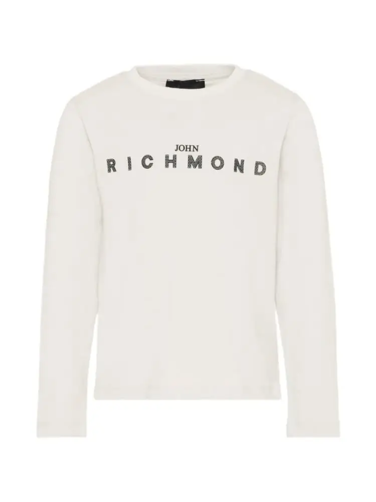 tshirt grigio ghiaccio bambino logo lettering