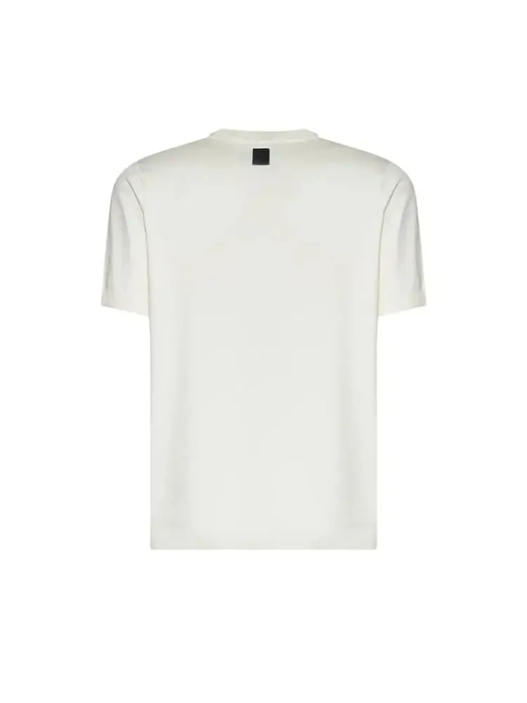 tshirt in maglia bianca uomo mini logo miniatura 2