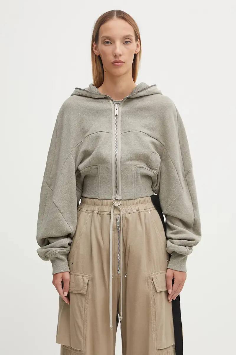 felpa Collage Gimp donna colore grigio con cappuccio DS02E7233.FGM