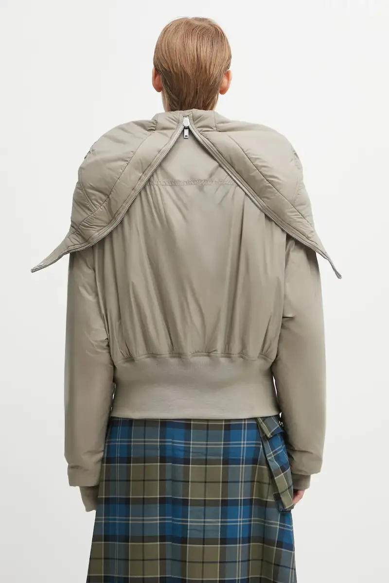 giacca Cropped Alice Parka colore beige DS02E7731.NP miniatura 3